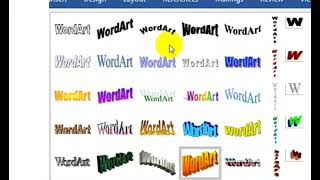 How to insert Old WordArt Style in new version of MsWord [upl. by Rosamund]