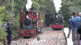 Corris no 7 visits the Talyllyn Railway [upl. by Arikahc]