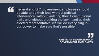 Federal workers union say they are worried about DC jobs under Trump [upl. by Nazay]