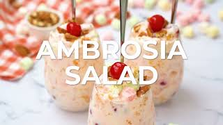 Traditional Ambrosia Salad Recipe [upl. by Imena]