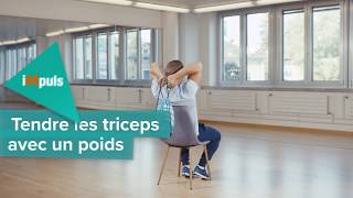 iMpuls quotTendre les triceps audessus de la tête avec un poids supplémentaire quot [upl. by Kcirre]