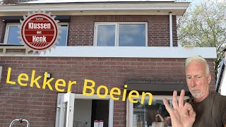 Boeidelen monteren op de uitbouw [upl. by Ardnaskela]