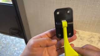 Coleman Lantern LT 17b Door Holder Replacement “L” Latch Install [upl. by Cassady]