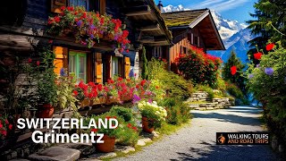 Grimentz SWITZERLAND  Swiss Village Tour  Most Beautiful Villages in Switzerland 4k video walk [upl. by Cleasta370]