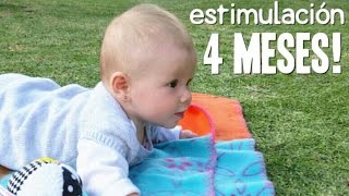 Actividades Bebé 4 meses  Estimulación Temprana [upl. by Iznek]