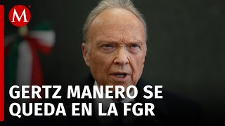 Claudia Sheinbaum confirma que Gertz Manero seguirá como titular de la FGR [upl. by Worl]