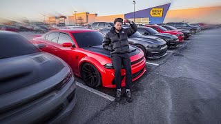 MY 1 OF 1 DEMON CHARGER FIRST CAR MEET [upl. by Carnahan]