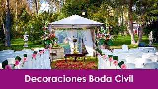 Decoraciones boda civil [upl. by Ahsenit75]