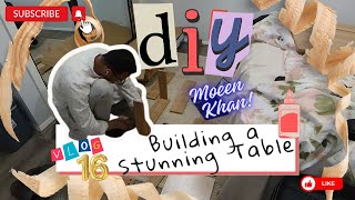 DIY Woodworking  Building a Stunning Table  Moeen Khan  Vlog 16  Insta360 One X2 [upl. by Knowlton]