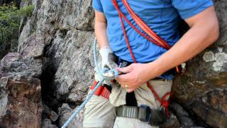 Rigging for rappel with a standard figure eight [upl. by Nahem]