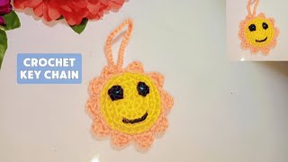 EARN MONEY with this SUPER EASY Crochet Mini 🌞 sunflower Keychain  🥰 Buy and gift [upl. by Sylado]