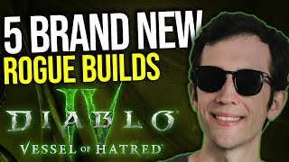 Diablo 4  5 New Expansion Builds For Rogue [upl. by Nylrats450]