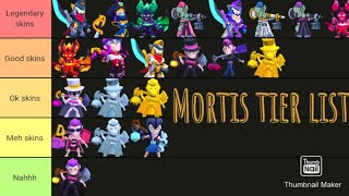 Mortis skins tier list by me [upl. by Castle612]