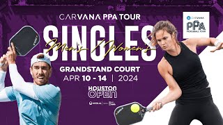 Grandstand Court Veolia Houston Open presented by Just Courts  Men’s and Women’s Singles [upl. by Rod]