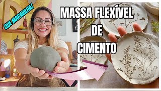 🤩MASSA FLEXÍVEL DE CIMENTO COMUM  Argila Fake 1 [upl. by Blakeley]