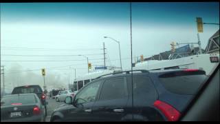 Car goes on fire Canada Mississauga [upl. by Otrebogir]