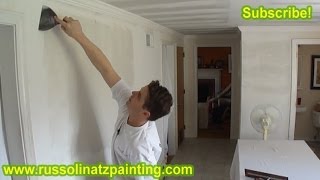 DIY How to Fix a Bad Skim Coat Wall Job using Hawk amp 16 inch Trowel Part 5  Dry Wall Repair [upl. by Barbaraanne]