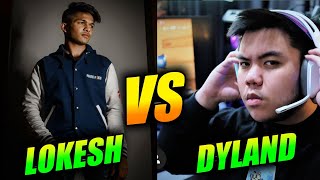 LOKESH GAMER VS DYLAND PROS  BADGE CHALLENGE [upl. by Sorce]