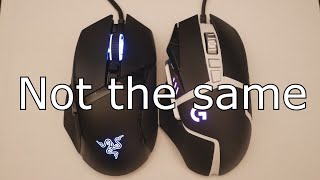 Razer Basilisk v2 vs Logitech G502 Hero [upl. by Alleunamme316]