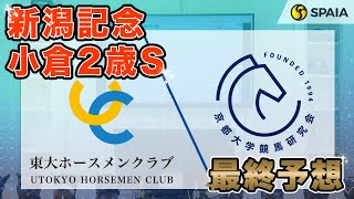 【新潟記念・小倉2歳ステークス 2024最終予想】東大HCは能力高く展開向くレッドラディエンス本命！ 京大競馬研の本命は中京経験済みのパワータイプ （東大・京大式） [upl. by Idnahc887]