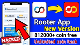 rooter mod apk unlimited coins  Rooter App Se Coin Kaise Kamaye  rooter unlimited coin trick 2023 [upl. by Metsky]