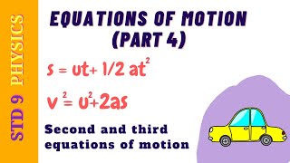 EQUATIONS OF MOTION  CLASS 9  PHYSICS  KERALA SYLLABUS  PART 4 [upl. by Doig]