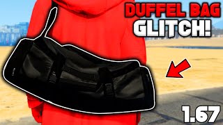 UPDATE How To Get The Jet Black Duffel Bag In Gta 5 Online 167 [upl. by Jacquette]