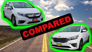 2020 Honda Odyssey vs 2020 Kia Sedona  Can Kia take down the mighty Odyssey [upl. by Koh106]