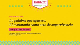 quotLa palabra que aparecequot de Enrique Diaz Álvarez [upl. by Arrek]