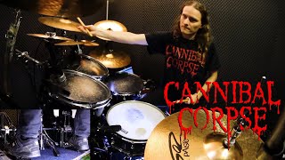 INHUMANE HARVEST drums only  Cannibal Corpse drumming [upl. by Korns]