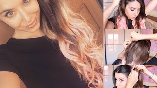 Come applicare le Extensions Capelli LUNGHI FOLTI e COLORATI in 1 min [upl. by Barthel]