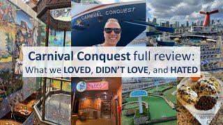 Carnival Conquest Full Review 2024 What We Loved Didn’t Love and Hated [upl. by Dnalyag]