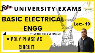 Basic Electrical Engineering Lec 19  Poly Phase AC Circuit  Three Phase AC Circuit  AC Circuit [upl. by Sigfried]