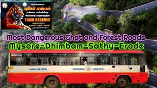 🚌KSRTC SARIGE DHIMBAM GHATS TRAVEL VLOG Mysore to ErodeSathyamangalam Tiger ReserveNaveen Kumar [upl. by Nomma]