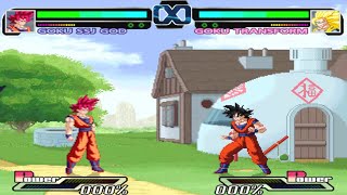 Goku SSJ God VS Goku Transform I Dragon Balls Heroes Mugen [upl. by Ahab809]