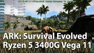 AMD Ryzen 5 3400G Review  ARK Survival Evolved  Gameplay Benchmark [upl. by Bartley665]