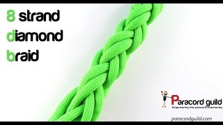 8 strand diamond braid [upl. by Auqemahs]