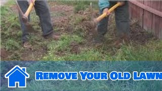 Lawn and Yard Help  How to Remove Your Old Lawn [upl. by Aznecniv]