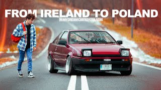 Buying My Dream TOYOTA AE86  2000 km ROADTRIP across Europe [upl. by Atinuj]