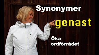 Lär dig svenska  Synonymer 1  Genast  71 undertexter [upl. by Kohler]