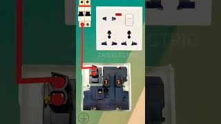 Combined switch socket connection  16 amp socket switch [upl. by Nadual261]