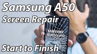 Best Samsung A50 Tear down Screen glass repair Start to Finish [upl. by Anana]