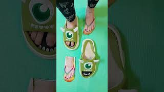 Which sandals and socks are suitable for her 🐍 🤔 😳 😐 trending funny slippers [upl. by Aihsitan]