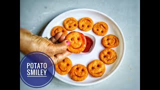 crispy mccain potato smiley recipetea time snacks tasty snackskids snacks [upl. by Marylee]