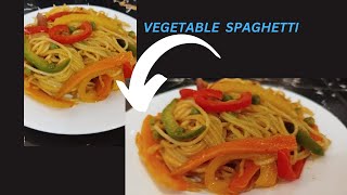 Stirfried Vegetable spaghetti recipevegetarianvegan mealsby Winn Charles kitchen [upl. by Aden]