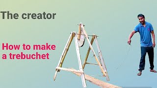 how to make a trebuchethow to build a trebuchet Simple Trebuchet Design for Beginners [upl. by Gitt]