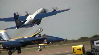 The Blue Angels Jet Assisted Fat Albert C130 [upl. by Cinom]