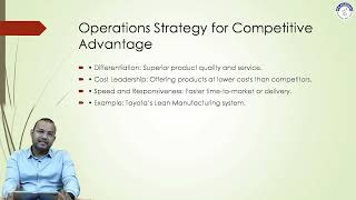 Operations Strategy for MTech CPM  First Year I Sem by Mr Sumit Gupta [upl. by Gibbie11]