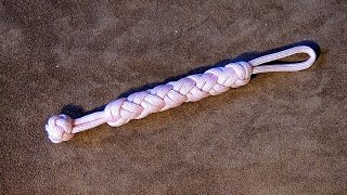 Two Bight Turks Head Lanyard Paracord How to Tie 🛠 [upl. by Auqenahs]