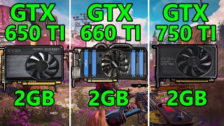 GTX 650 TI vs GTX 660 TI vs GTX 750 ti  7 Games tested on 1080p [upl. by Gnort]